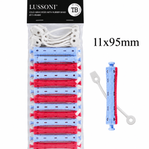 Lussoni Cold-wave suktukai su gumine juostele plaukų garbanojimui 12 vnt.